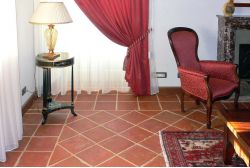20x20 cm quadratische Terracotta-Fliese