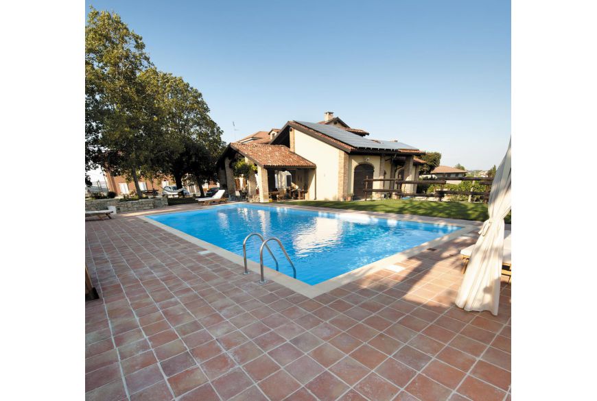 30x30 cm quadratische Terracotta-Fliese