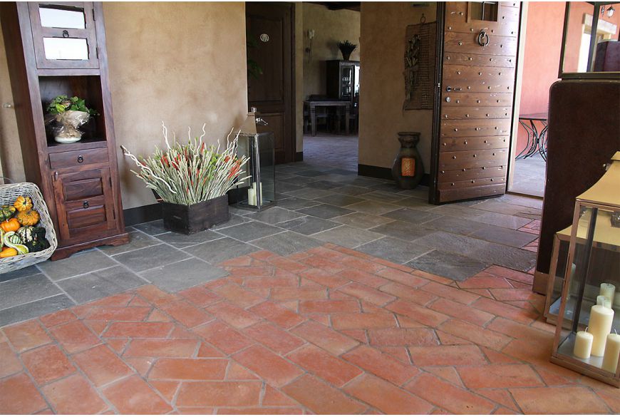 15x30 cm rectangular Terracotta