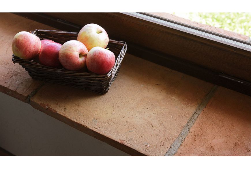10x10 cm quadratische Terracotta-Fliese