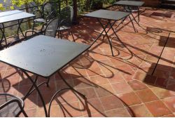 10x10 cm quadratische Terracotta-Fliese